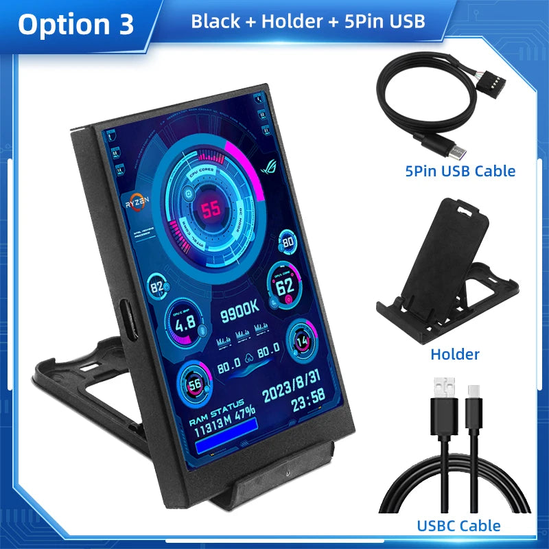 SHCHV 3.5-Inch IPS USB Type-C Secondary Screen