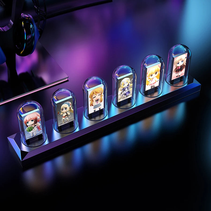 RGB Nixie Tube Clock with IPS Color Screen