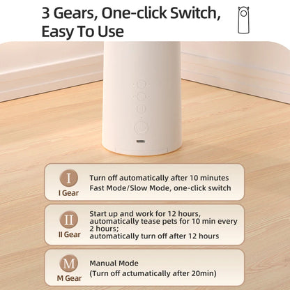 ROJECO Automatic Cat Toy – Interactive Smart Laser Teaser