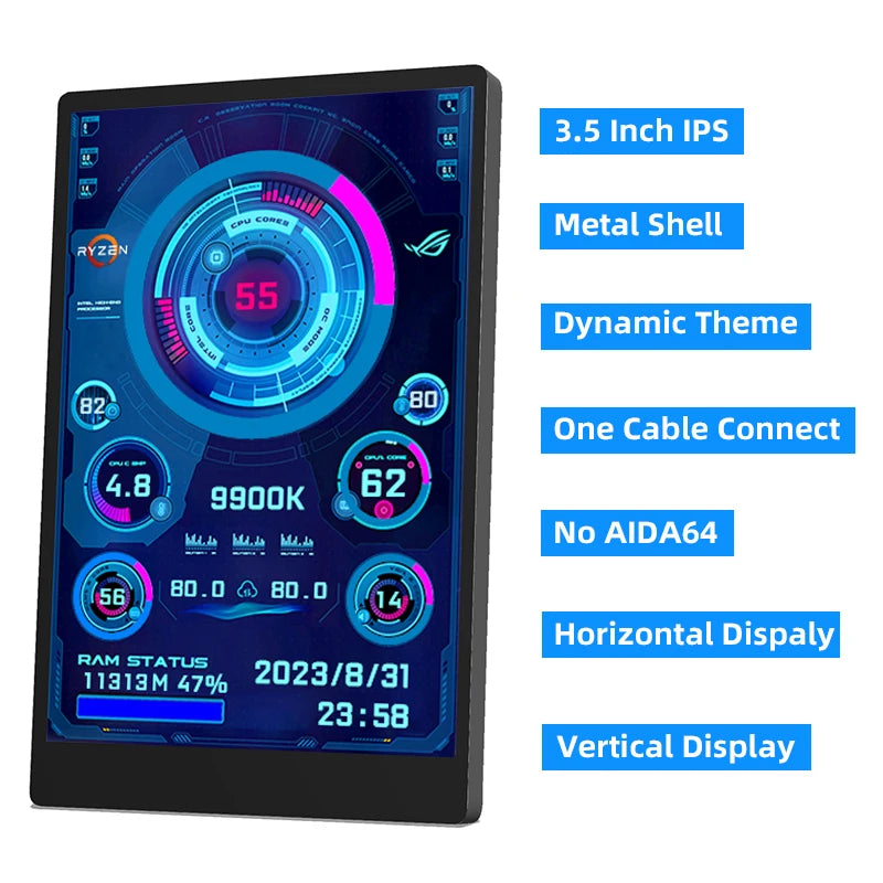 SHCHV 3.5-Inch IPS USB Type-C Secondary Screen
