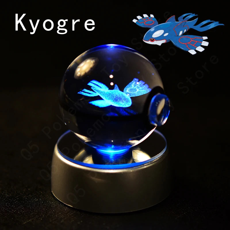 Pokémon 3D Crystal Ball Lamp – Illuminate the Pokémon Universe