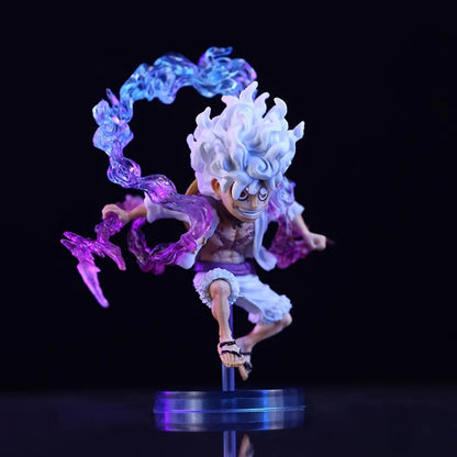 Bandai 10cm Mini One Piece Luffy Gear 5 Action Figure – Sun God Nika Edition