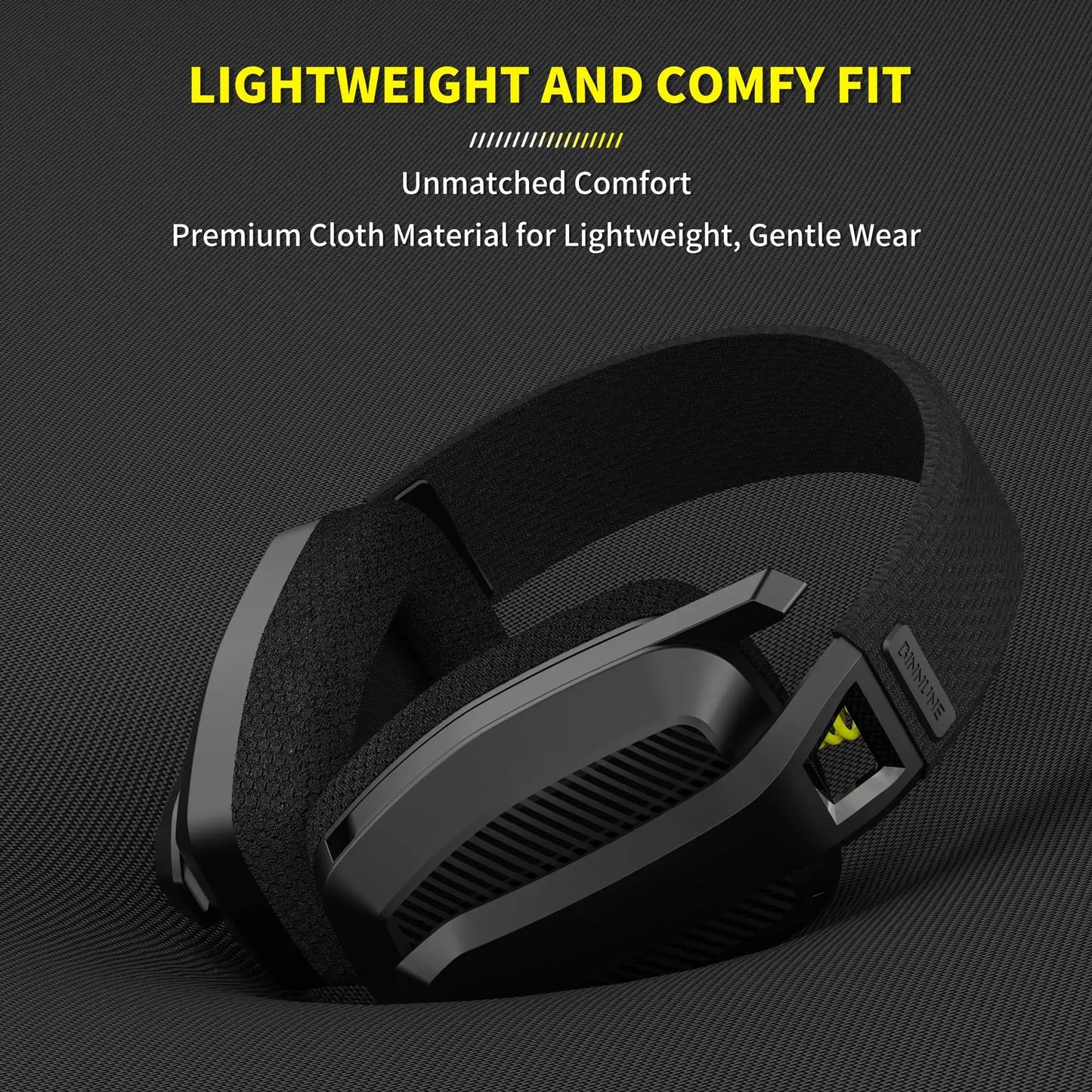 Experience Ultimate Gaming with the BINNUNE 2.4GHz Wireless Headset: Perfect for PS5, PS4, PC, and Mac!