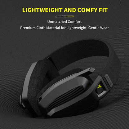 Experience Ultimate Gaming with the BINNUNE 2.4GHz Wireless Headset: Perfect for PS5, PS4, PC, and Mac!