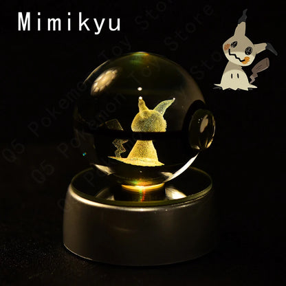 Pokémon 3D Crystal Ball Lamp – Illuminate the Pokémon Universe