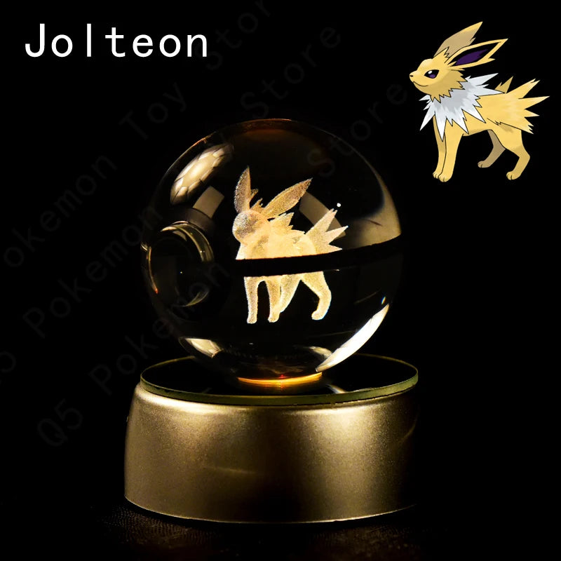 Pokémon 3D Crystal Ball Lamp – Illuminate the Pokémon Universe