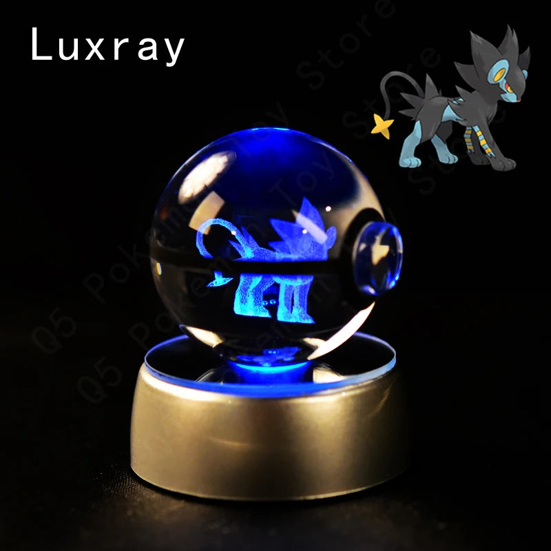 Pokémon 3D Crystal Ball Lamp – Illuminate the Pokémon Universe