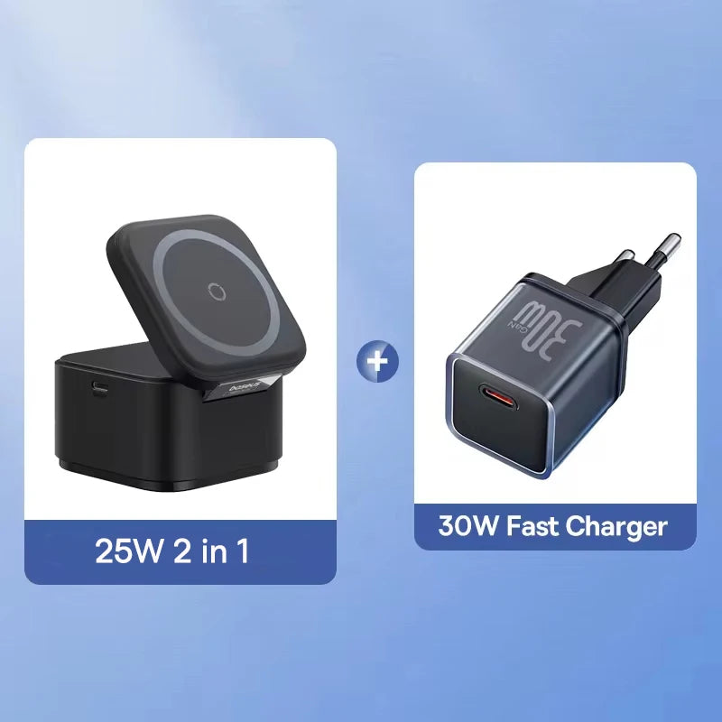 Baseus 2-in-1 25W Magnetic Wireless Charger