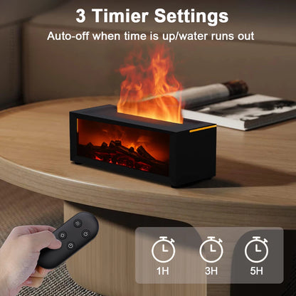 Raugee Aroma Humidifier Flame Essential Oil Diffuser