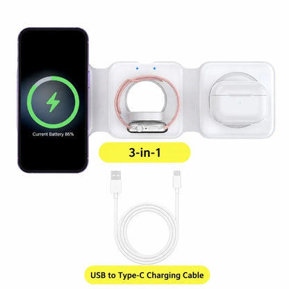 Foldable 3-in-1 MagSafe Charger