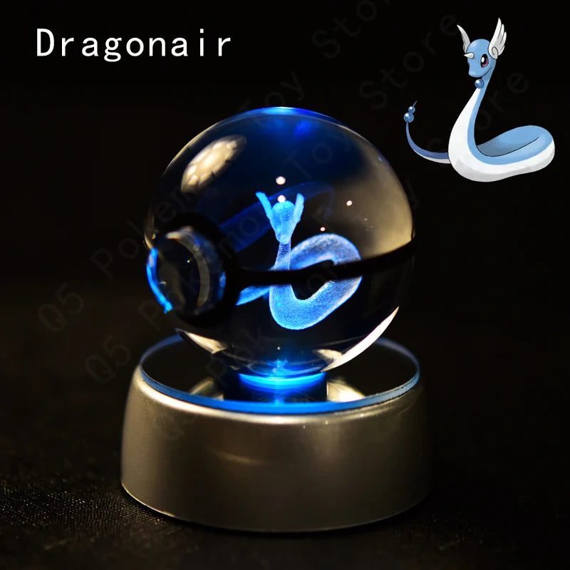 Pokémon 3D Crystal Ball Lamp – Illuminate the Pokémon Universe