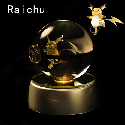 Pokémon 3D Crystal Ball Lamp – Illuminate the Pokémon Universe