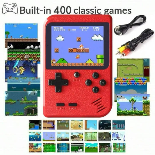 Red Retro Classic Games Handheld Console