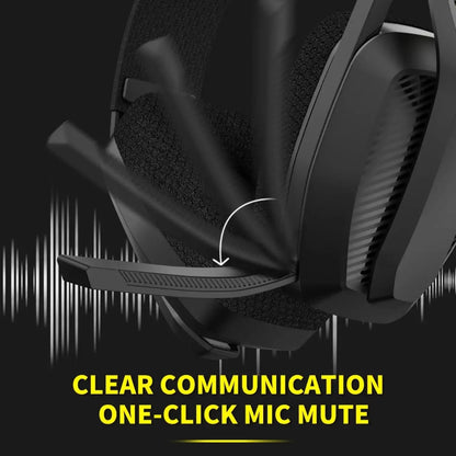 Experience Ultimate Gaming with the BINNUNE 2.4GHz Wireless Headset: Perfect for PS5, PS4, PC, and Mac!