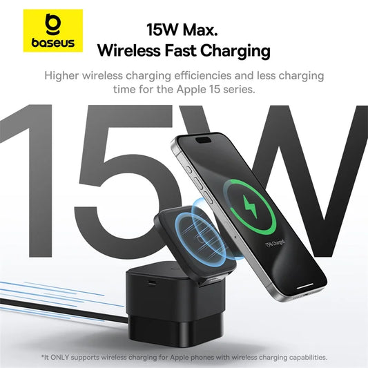 Baseus 2-in-1 25W Magnetic Wireless Charger