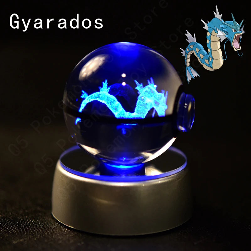 Pokémon 3D Crystal Ball Lamp – Illuminate the Pokémon Universe