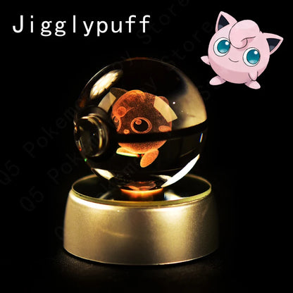 Pokémon 3D Crystal Ball Lamp – Illuminate the Pokémon Universe