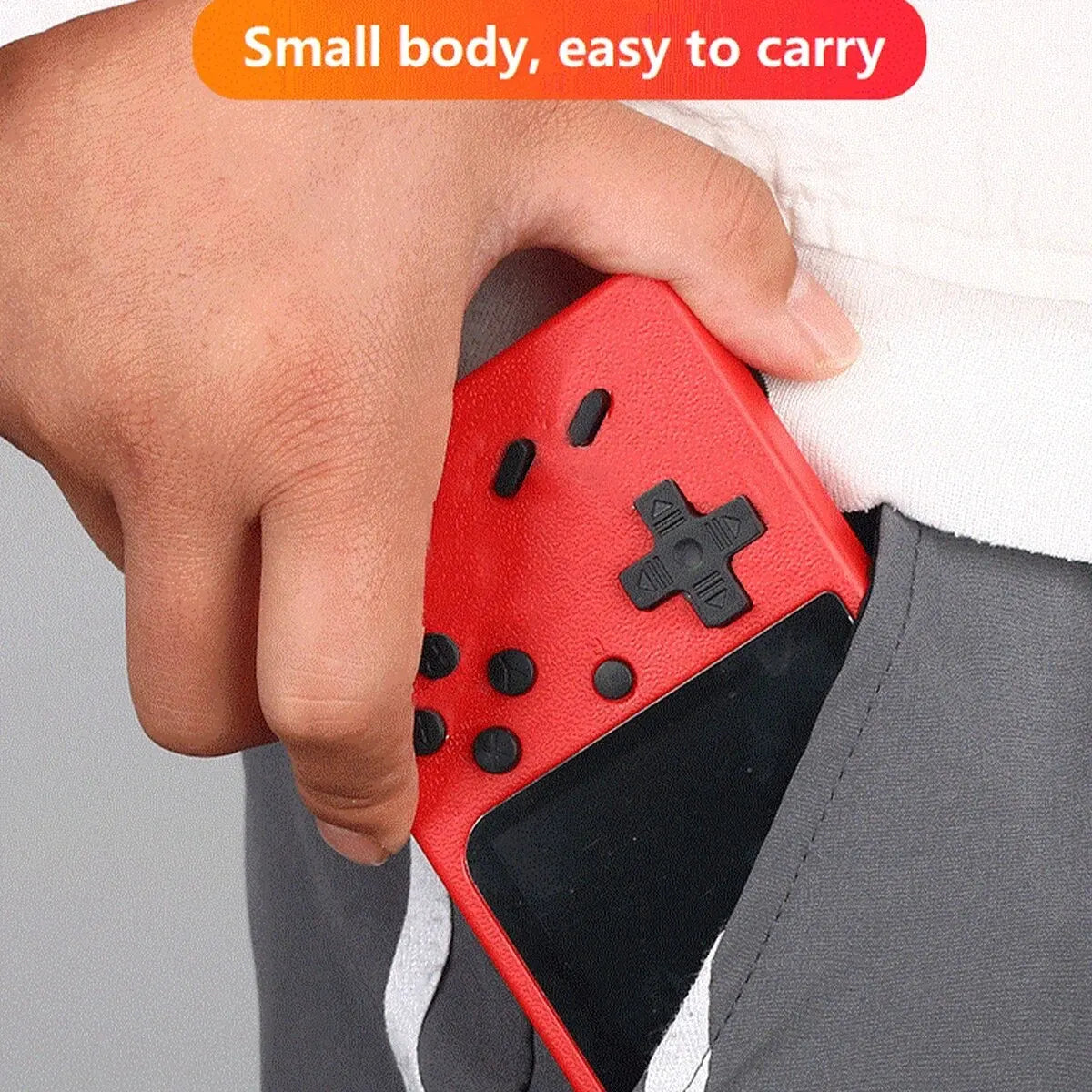 Red Retro Classic Games Handheld Console