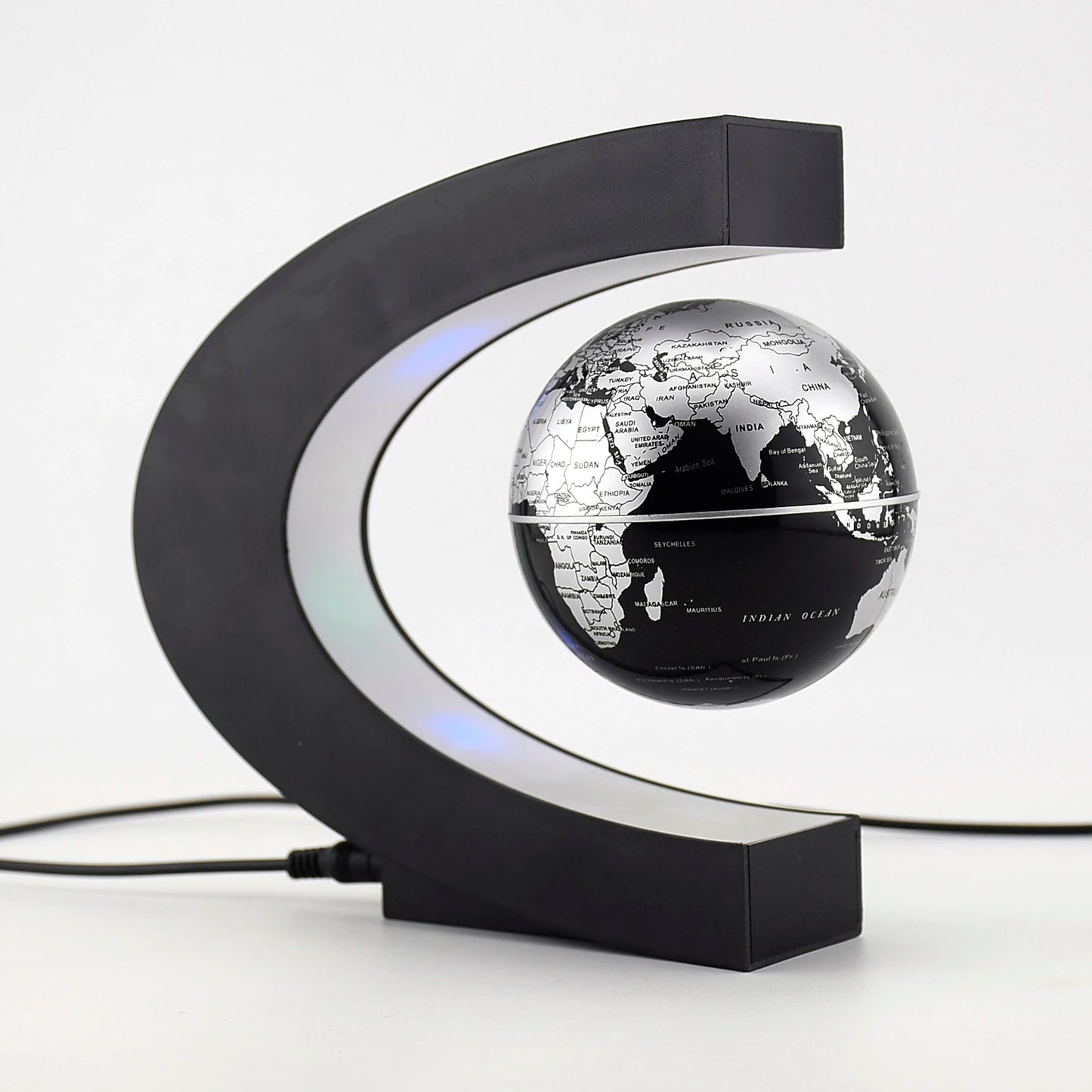 Magnetic Floating Levitation Globe LED World Map Electronic Antigravity Lamp