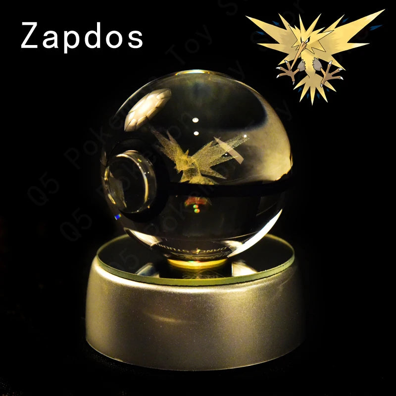 Pokémon 3D Crystal Ball Lamp – Illuminate the Pokémon Universe