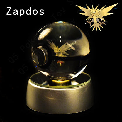 Pokémon 3D Crystal Ball Lamp – Illuminate the Pokémon Universe