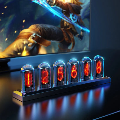 RGB Nixie Tube Clock with IPS Color Screen