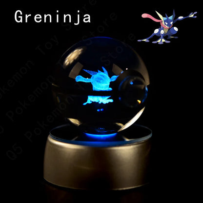 Pokémon 3D Crystal Ball Lamp – Illuminate the Pokémon Universe