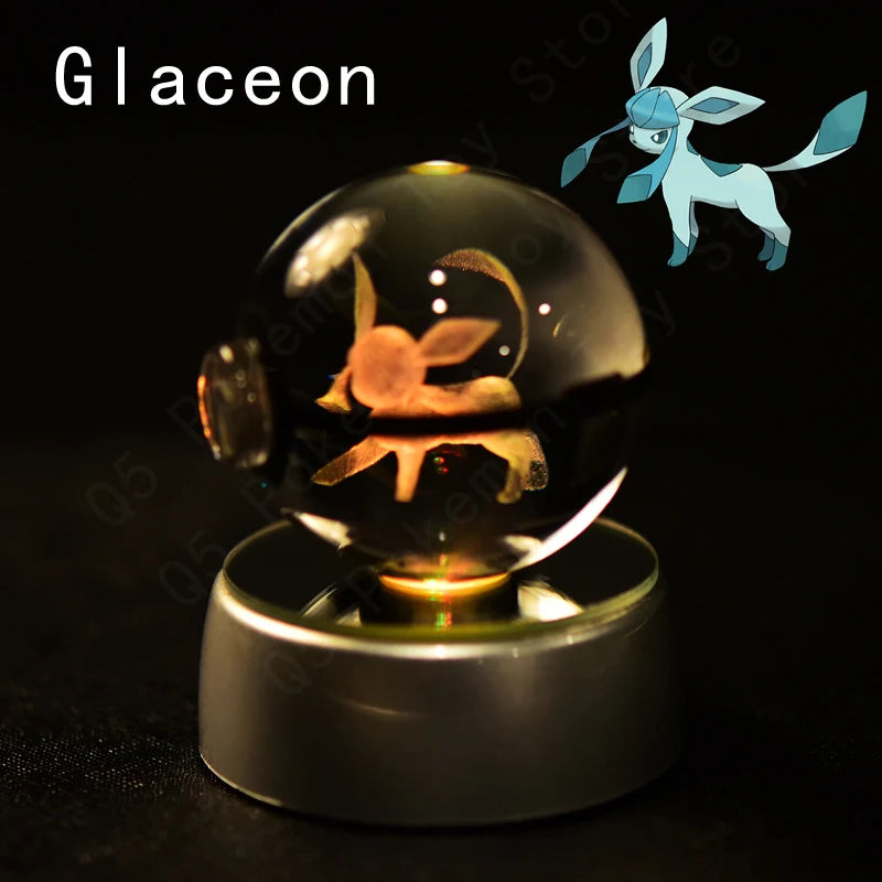 Pokémon 3D Crystal Ball Lamp – Illuminate the Pokémon Universe