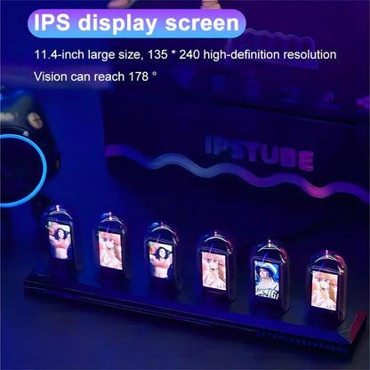 RGB Nixie Tube Clock with IPS Color Screen