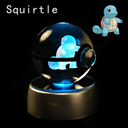 Pokémon 3D Crystal Ball Lamp – Illuminate the Pokémon Universe