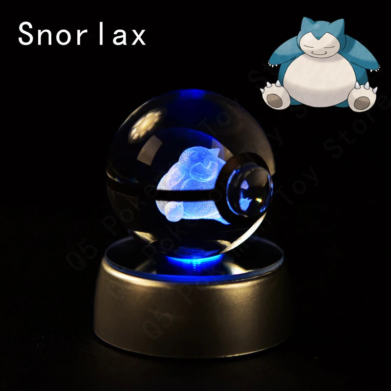 Pokémon 3D Crystal Ball Lamp – Illuminate the Pokémon Universe