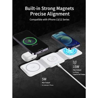 Foldable 3-in-1 MagSafe Charger