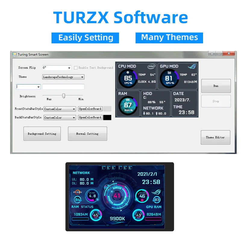 SHCHV 3.5-Inch IPS USB Type-C Secondary Screen