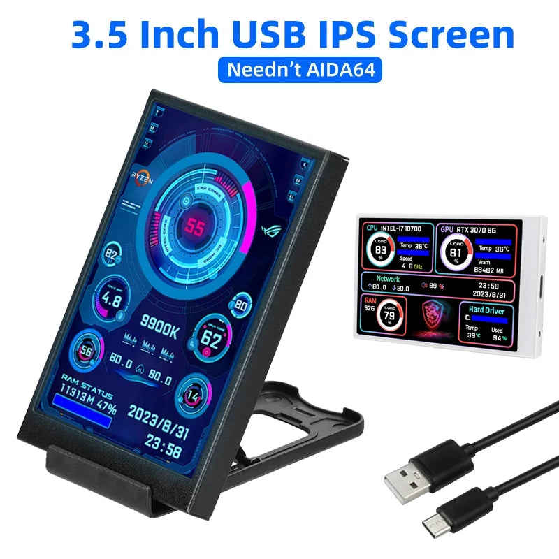 SHCHV 3.5-Inch IPS USB Type-C Secondary Screen