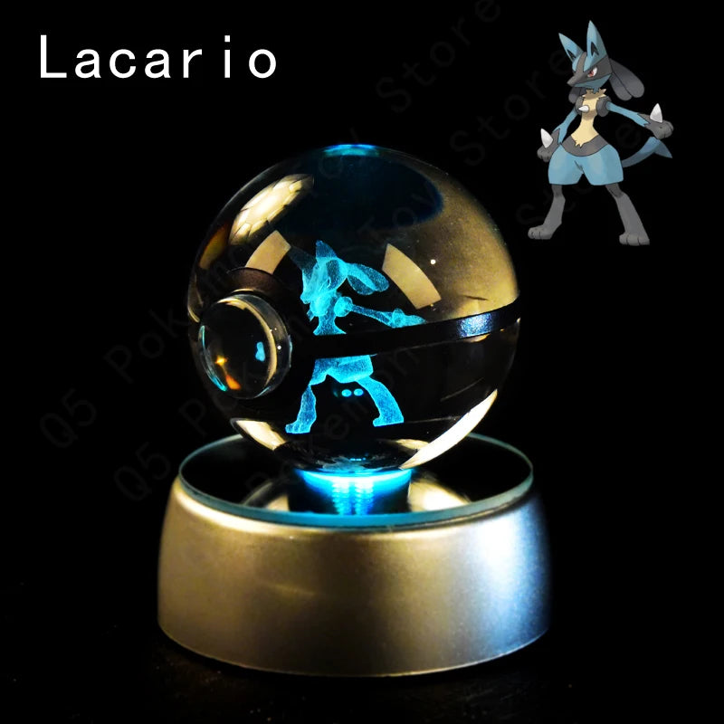 Pokémon 3D Crystal Ball Lamp – Illuminate the Pokémon Universe