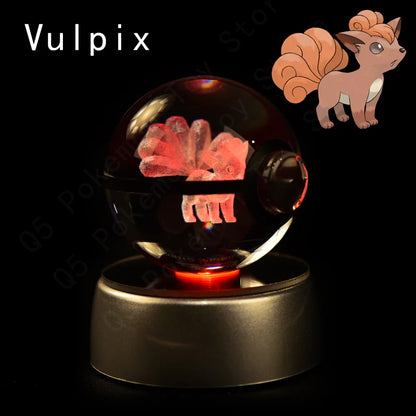 Pokémon 3D Crystal Ball Lamp – Illuminate the Pokémon Universe