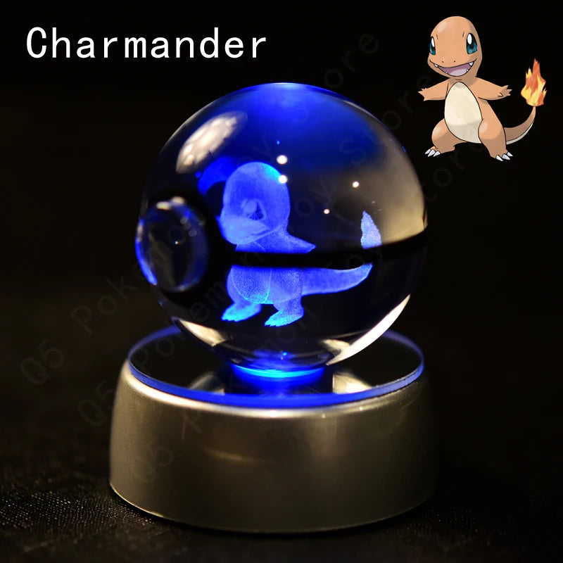 Pokémon 3D Crystal Ball Lamp – Illuminate the Pokémon Universe
