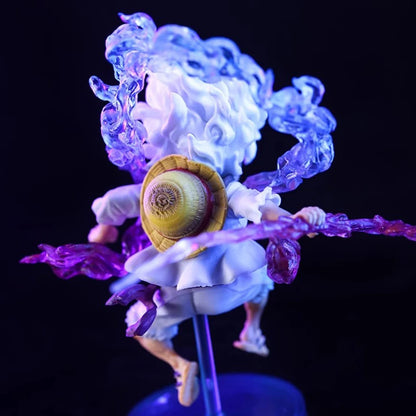 Bandai 10cm Mini One Piece Luffy Gear 5 Action Figure – Sun God Nika Edition