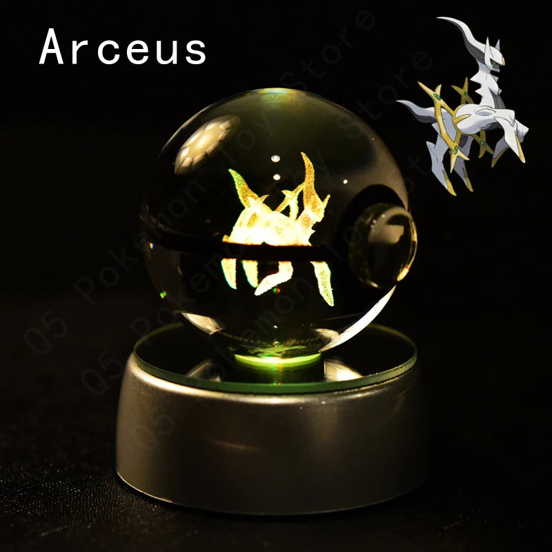 Pokémon 3D Crystal Ball Lamp – Illuminate the Pokémon Universe